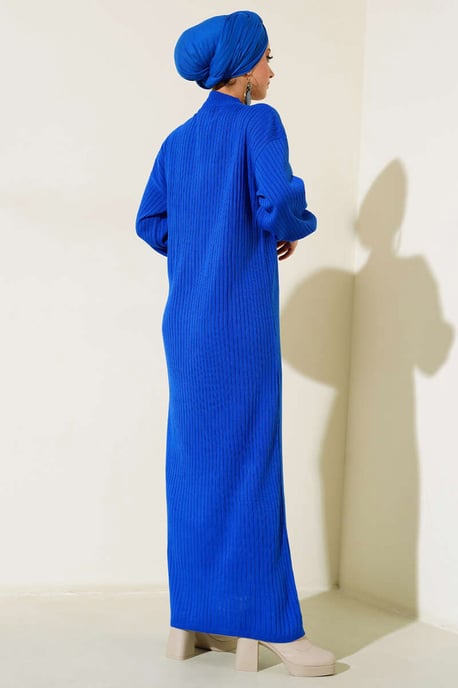Maxi Rollkragen Rippstrickkleid - Image 4