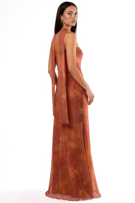 Trägerloses Blüten-Midi-Kleid - Image 2