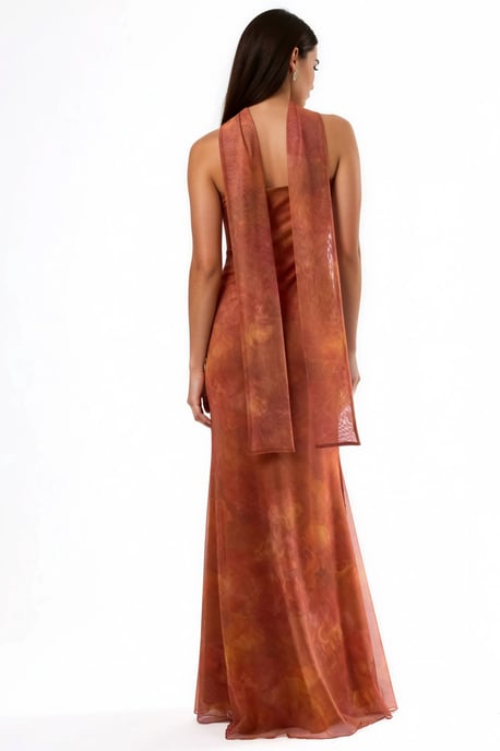 Trägerloses Blüten-Midi-Kleid - Image 3