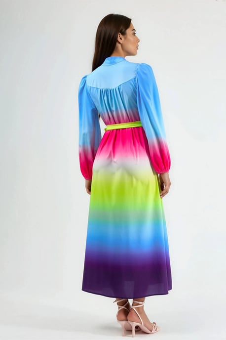 Ombre Maxikleid mit Gürtel - Image 3