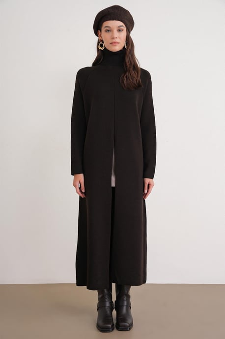 Pullover-Knit-Maxikleid mit Schlitz - Image 2