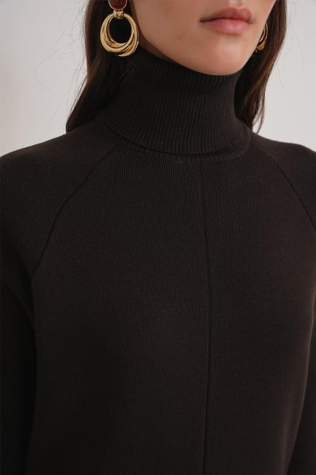 Pullover-Knit-Maxikleid mit Schlitz - Image 6