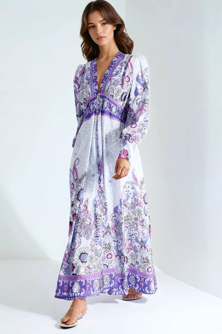 Blumenkleid mit Paneeldesign - Image 2