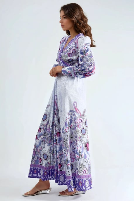 Blumenkleid mit Paneeldesign - Image 3
