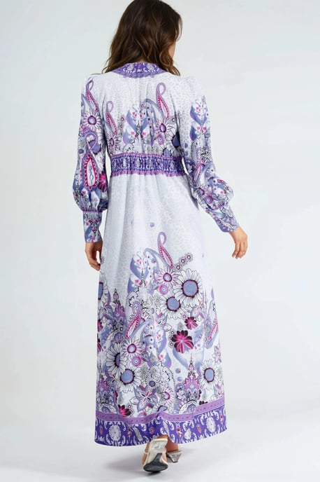 Blumenkleid mit Paneeldesign - Image 4
