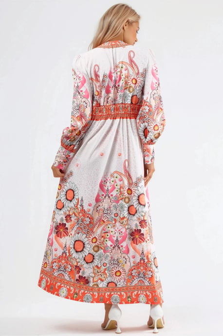 Blumenkleid im Maxistil mit Paneel-Design - Image 3