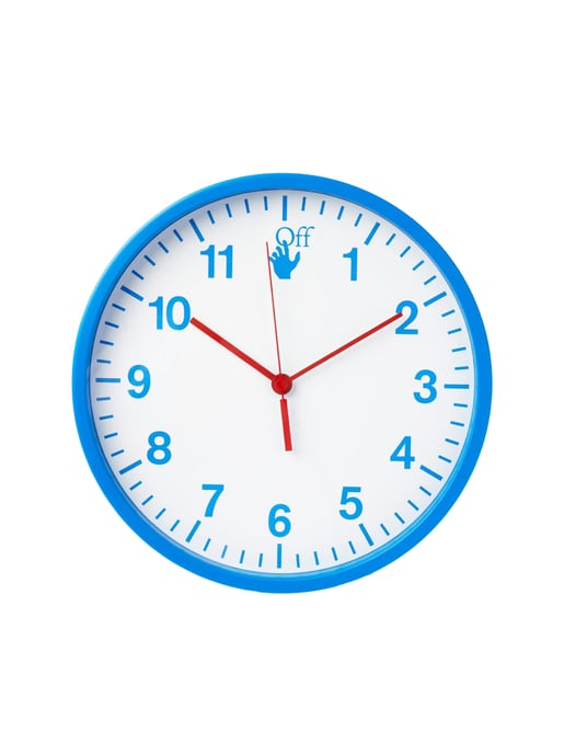 Hand Off Logo Quarz-Wanduhr - Image 1