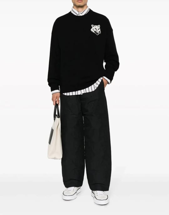 Pullover mit Fuchskopf-Intarsienlogo - Image 2