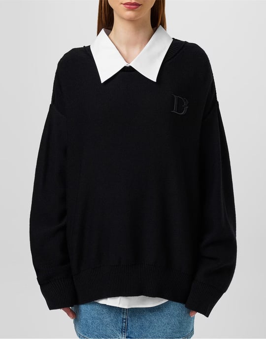 D2 Statement Logo Strickpullover - Image 3
