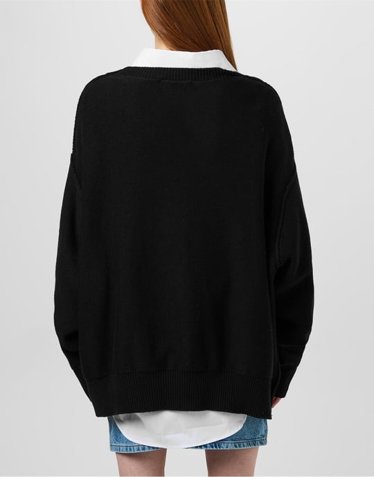 D2 Statement Logo Strickpullover - Image 4