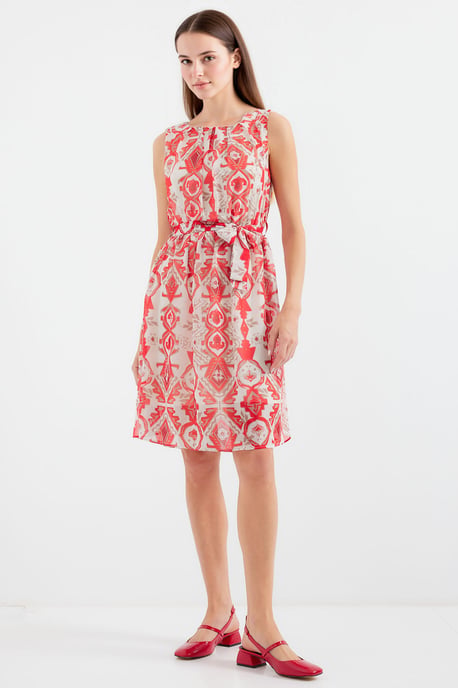 Mini-Kleid mit Bindeband und Schleifendetail - Image 4