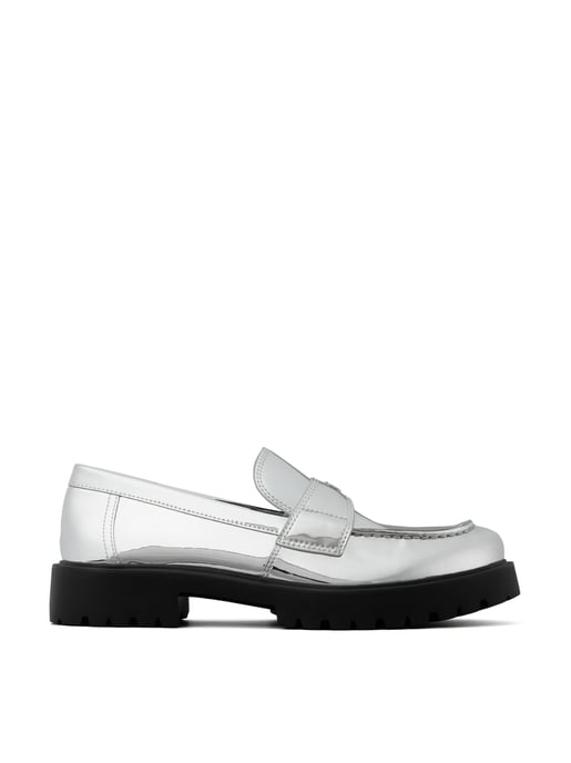 Klassische Loafer mit verspiegeltem Metallic-Logo - Image 1