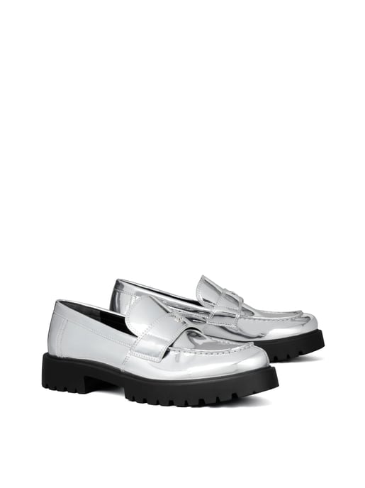 Klassische Loafer mit verspiegeltem Metallic-Logo - Image 2