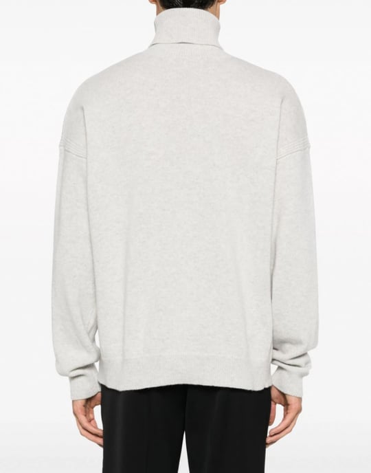 Rollkragenpullover mit Fuchskopf-Intarsienlogo - Image 4