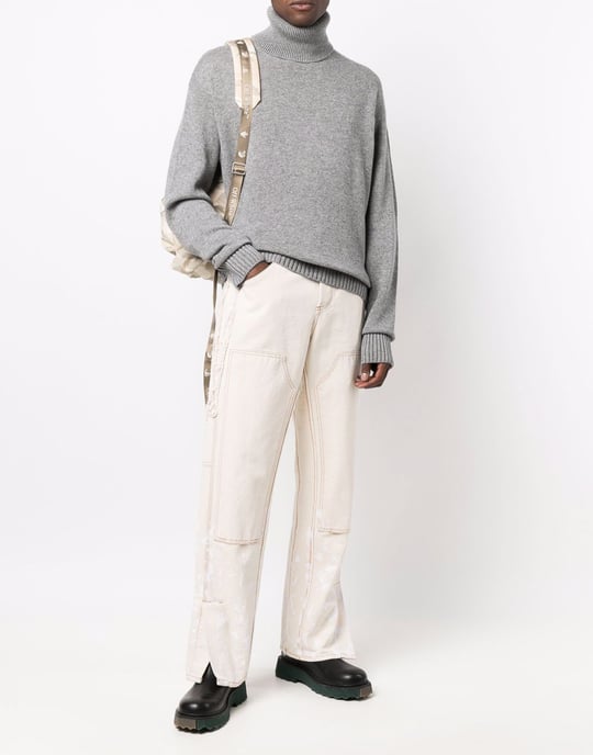 Einfacher Strick-Rollkragenpullover - Image 2