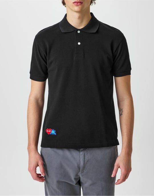 Poloshirt mit Heart Invader Logo - Image 3