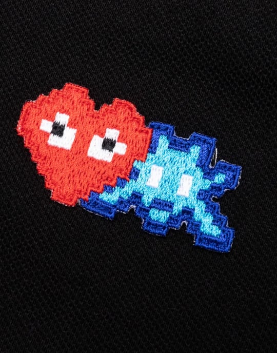 Poloshirt mit Heart Invader Logo - Image 5