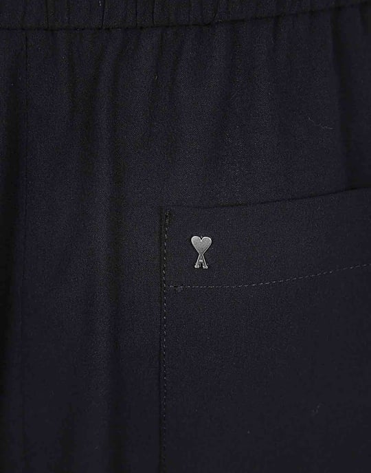 Bermuda aus Baumwoll-Crêpe de Coeur mit Logo-Schild - Image 5
