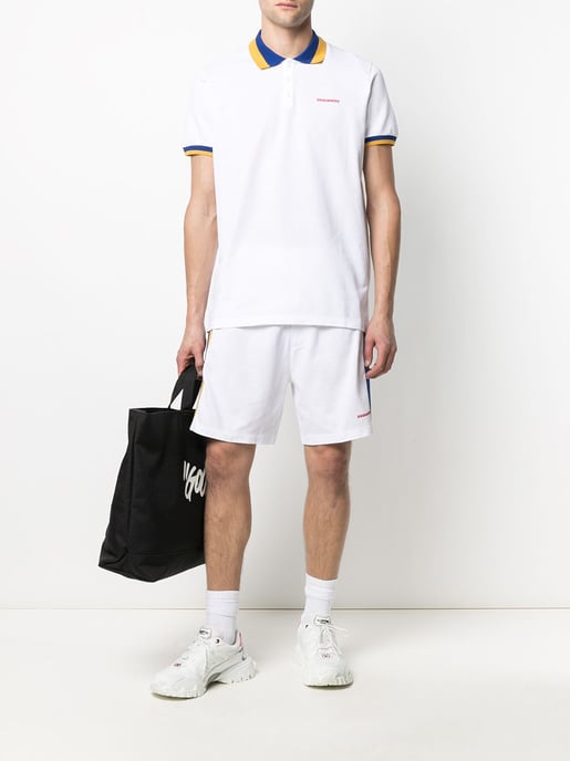 Shorts mit Seitenstreifen und Logo - Image 2