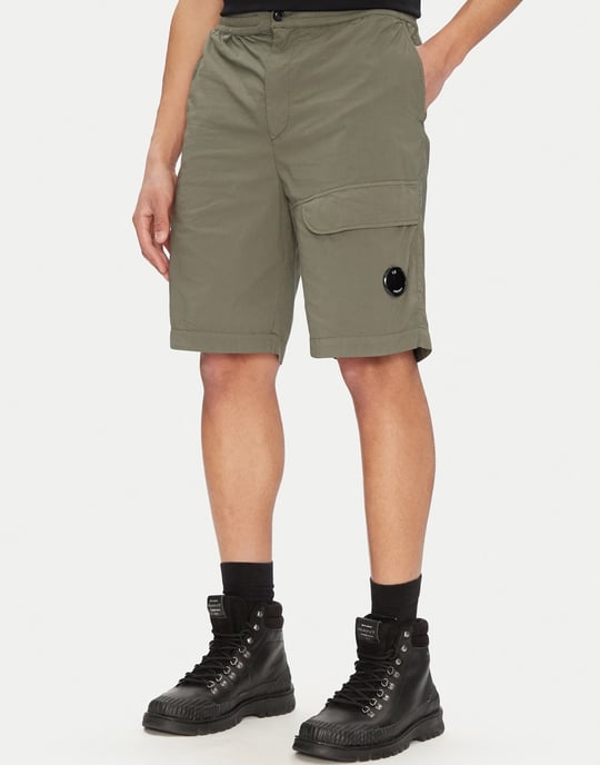 Lens Logo Cargo Stretch Bermuda Shorts - Image 3