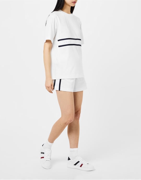 Shorts mit Streifendetail und Logo - Image 2