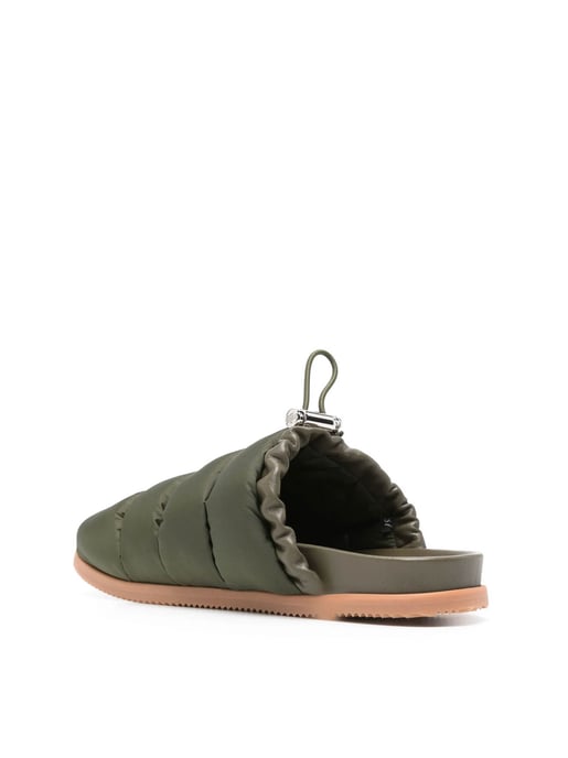 Mon Pocket Logo Patch Padded Down Mules - Image 3