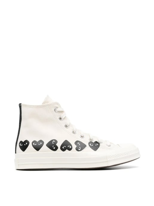 Comme des Garçons PLAY x Converse Chuck 70 Hi Sneakers - Image 1