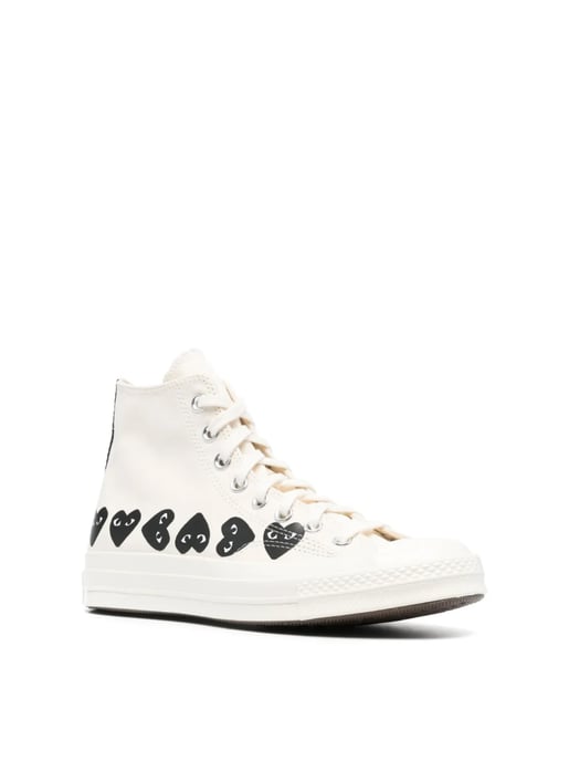 Comme des Garçons PLAY x Converse Chuck 70 Hi Sneakers - Image 2