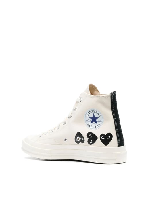 Comme des Garçons PLAY x Converse Chuck 70 Hi Sneakers - Image 3