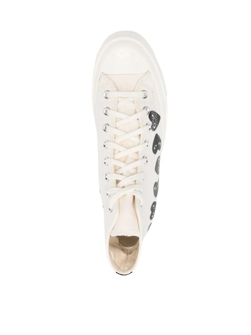 Comme des Garçons PLAY x Converse Chuck 70 Hi Sneakers - Image 4