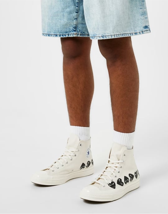 Comme des Garçons PLAY x Converse Chuck 70 Hi Sneakers - Image 6