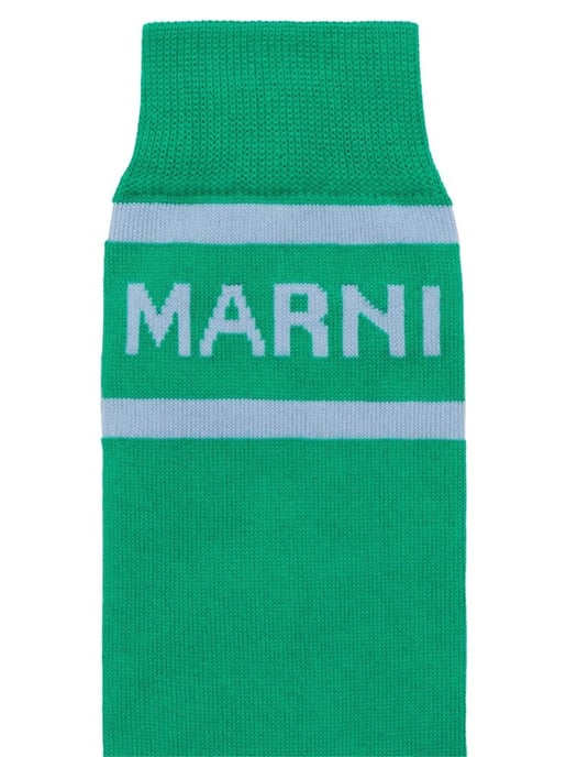 Logo-Intarsien-Farbblock-Socken - Image 2