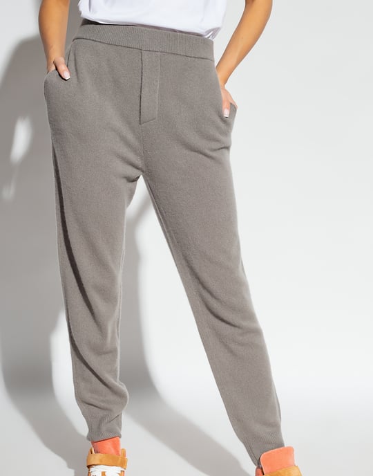 Jogginghose aus gestricktem Kaschmir mit Logo - Image 3