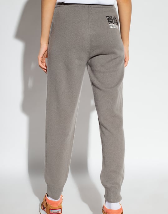 Jogginghose aus gestricktem Kaschmir mit Logo - Image 4