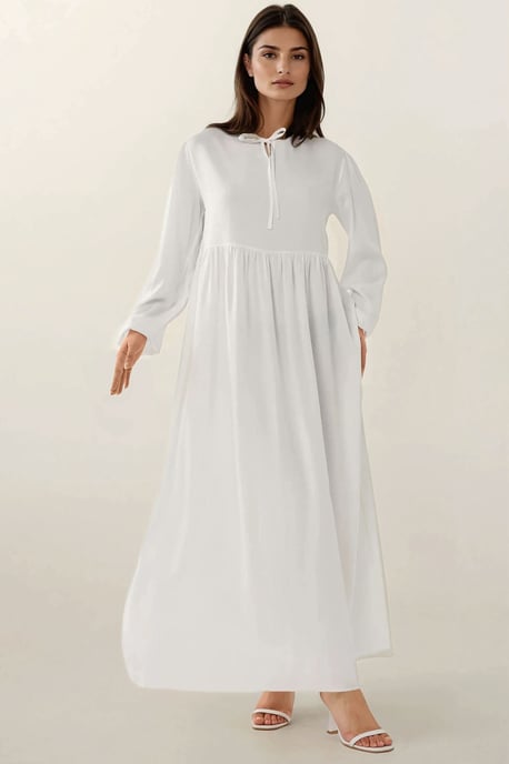 Maxikleid mit A-Linien-Schnitt und Rundhalsausschnitt - Image 1