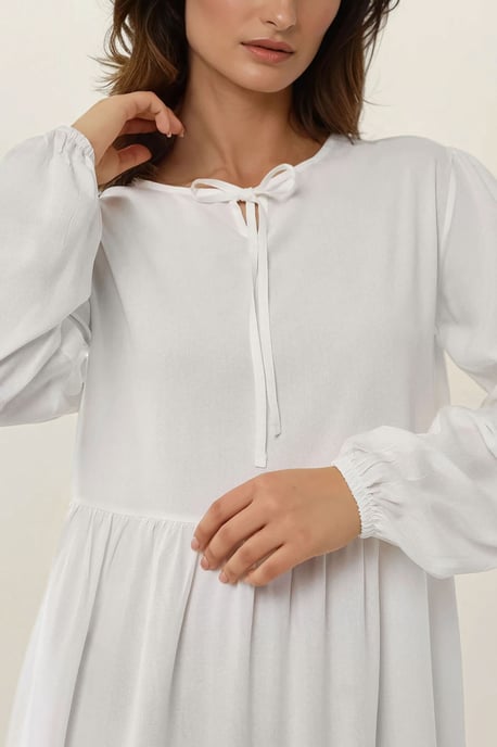 Maxikleid mit A-Linien-Schnitt und Rundhalsausschnitt - Image 3