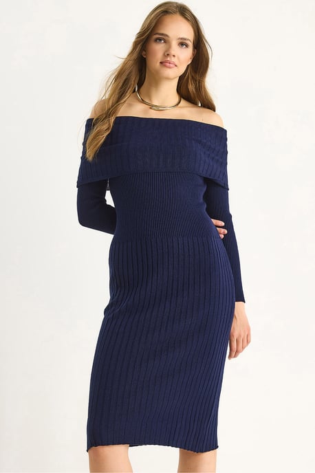 Ripp-Midi-Kleid - Image 1