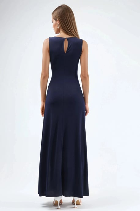 Slit-Detail-Raffiniertes Sandy-Maxi-Kleid - Image 3