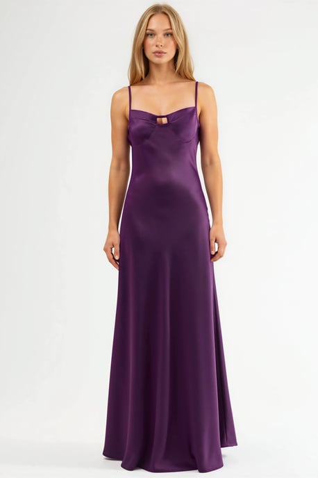Ausschnitt Maxi-Kleid mit Details - Image 1
