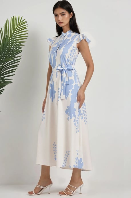 Blumen Tippet Maxi Kleid - Image 2