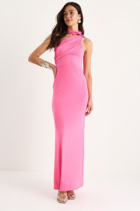 Halterneck Maxikleid mit Zubehördetails - Image 1