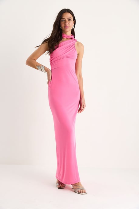Halterneck Maxikleid mit Zubehördetails - Image 2