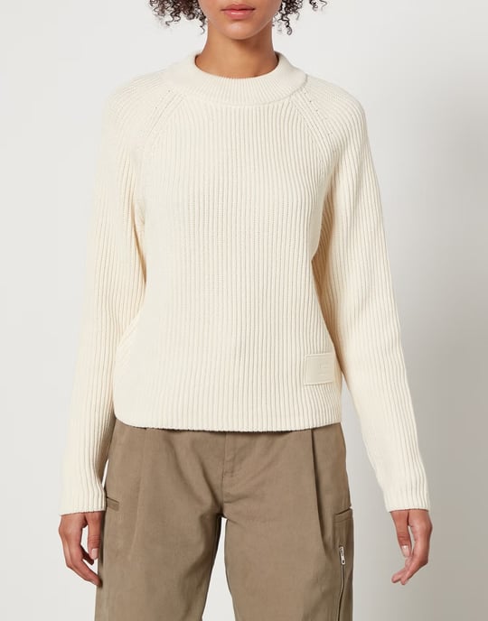 Gerippter Pullover mit Logo-Patch - Image 3