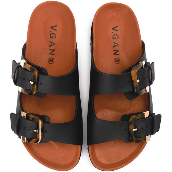V.Gan Vegan Plum Footbed Tortoiseshell Sandalen - Image 2