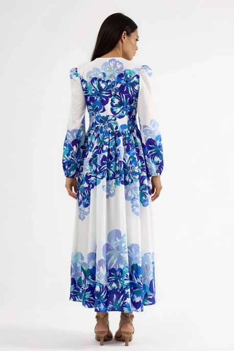 Maxikleid mit Blumenmuster - Image 4