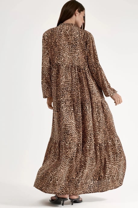 Komfortables Leopardprint Maxi-Kleid - Image 3