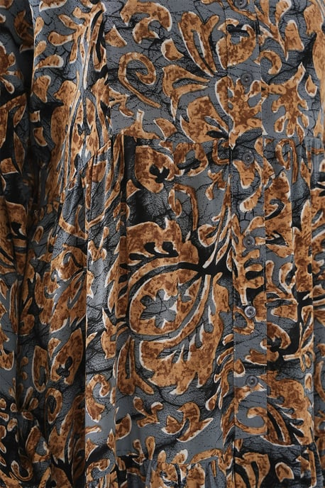 Bedrucktes V-Ausschnitt Maxikleid - Image 5