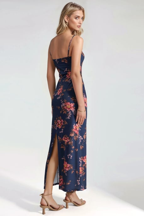 Floral Maxi-Kleid mit Schlitz - Image 2