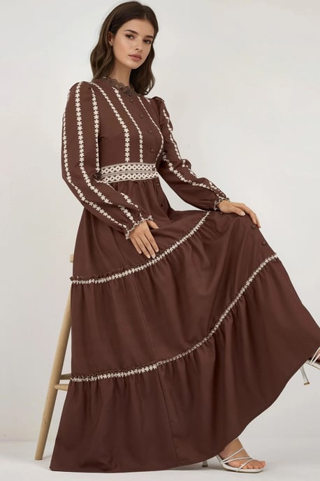 Blühendes Tippet Maxikleid - Image 5