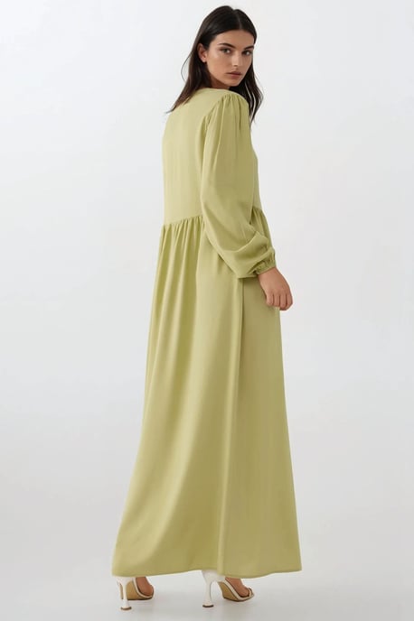 Maxikleid mit A-Linien-Schnitt und Rundhalsausschnitt - Image 4